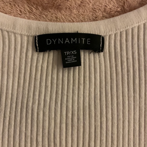 💗White deep neck tee - Picture 3 of 3